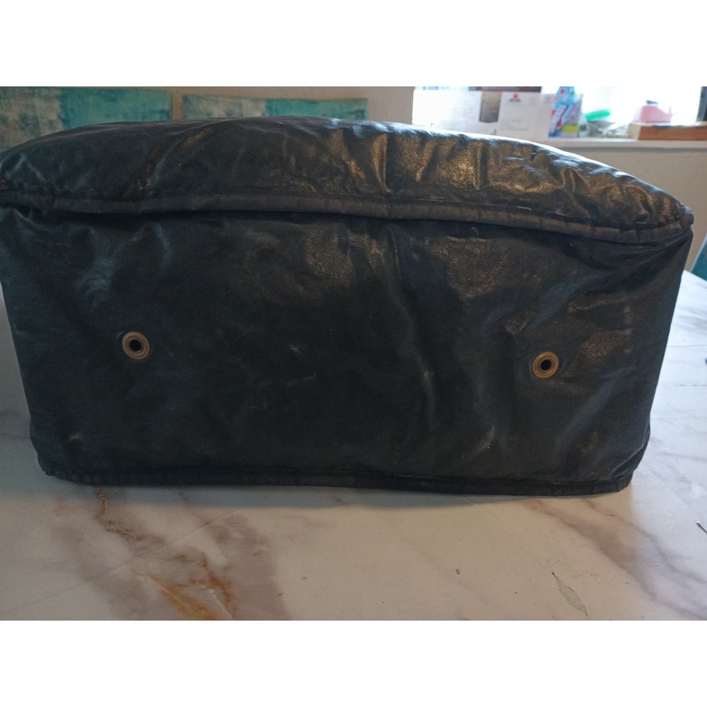 Saw Textiles Black Carrying Bag Faux Leather - Picture 6 of 12